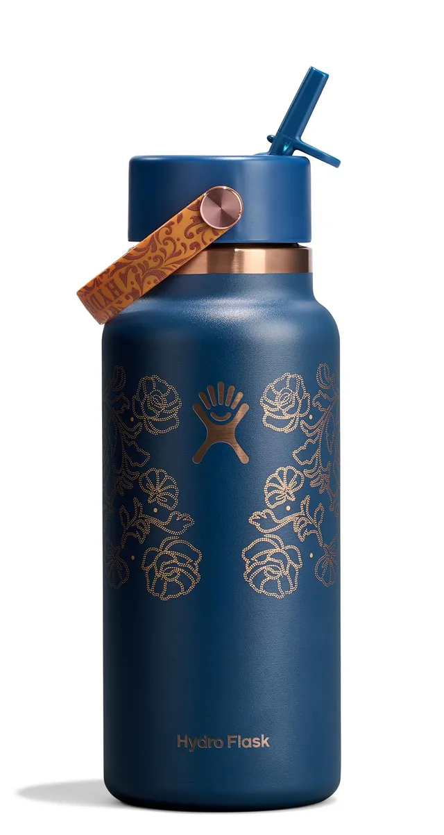 hydro-flask-wide-mouth-32-oz-insulated-stainless-steel-water-bottle-with-flex-st image 1