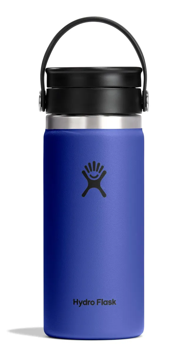 hydro-flask-16-oz-wide-mouth-bottle-with-flex-sip-lid-capri-blue-insulated-stain image 1