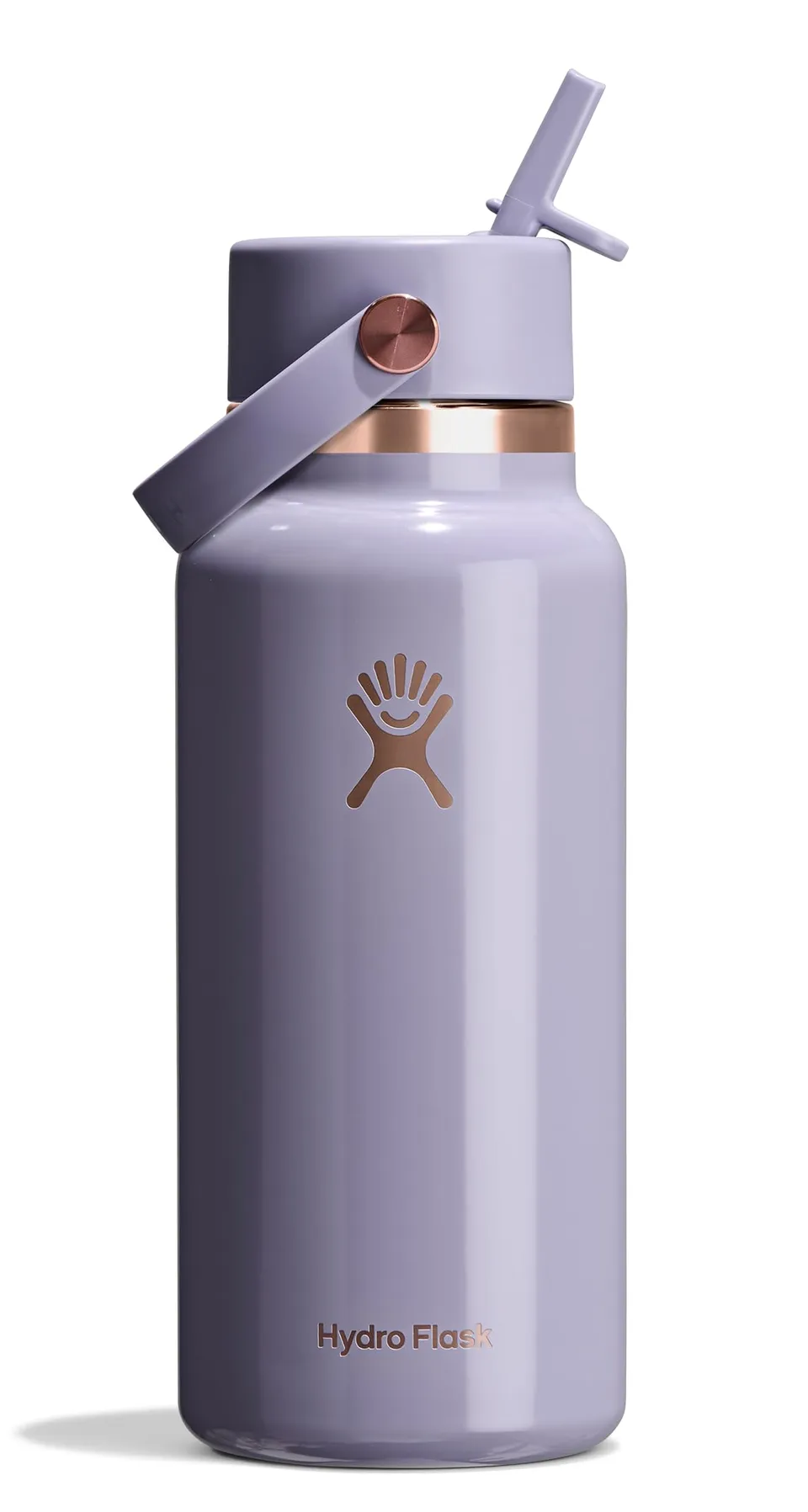 hydro-flask-32oz-wide-mouth-flex-straw-bottle-vapor-rose-gold-limited-edition image 1