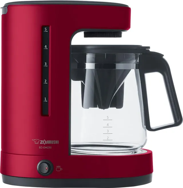 zojirushi-ec-dac50ra-zutto-coffee-maker-5-cups-red-pfas-free image 1