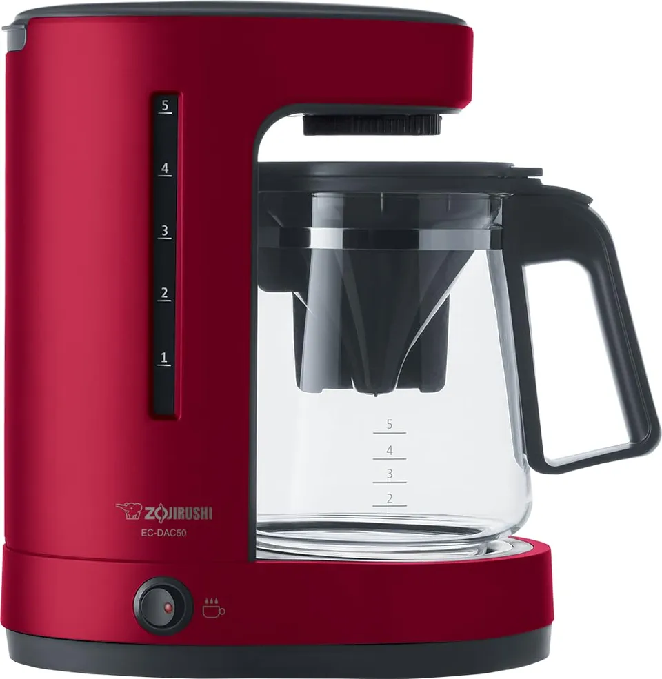 zojirushi-ec-dac50ra-zutto-coffee-maker-5-cups-red-pfas-free image 1