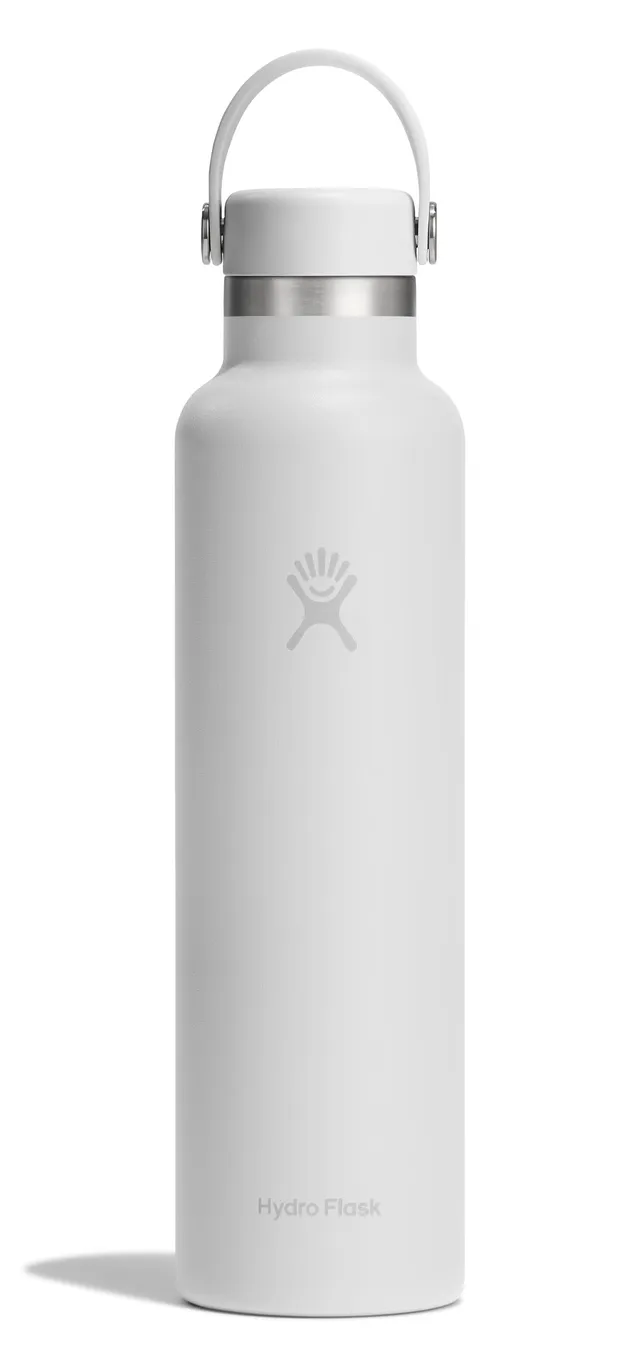 hydro-flask-standard-mouth-water-bottle-24-oz-tonal-white-insulated-stainless-st image 1