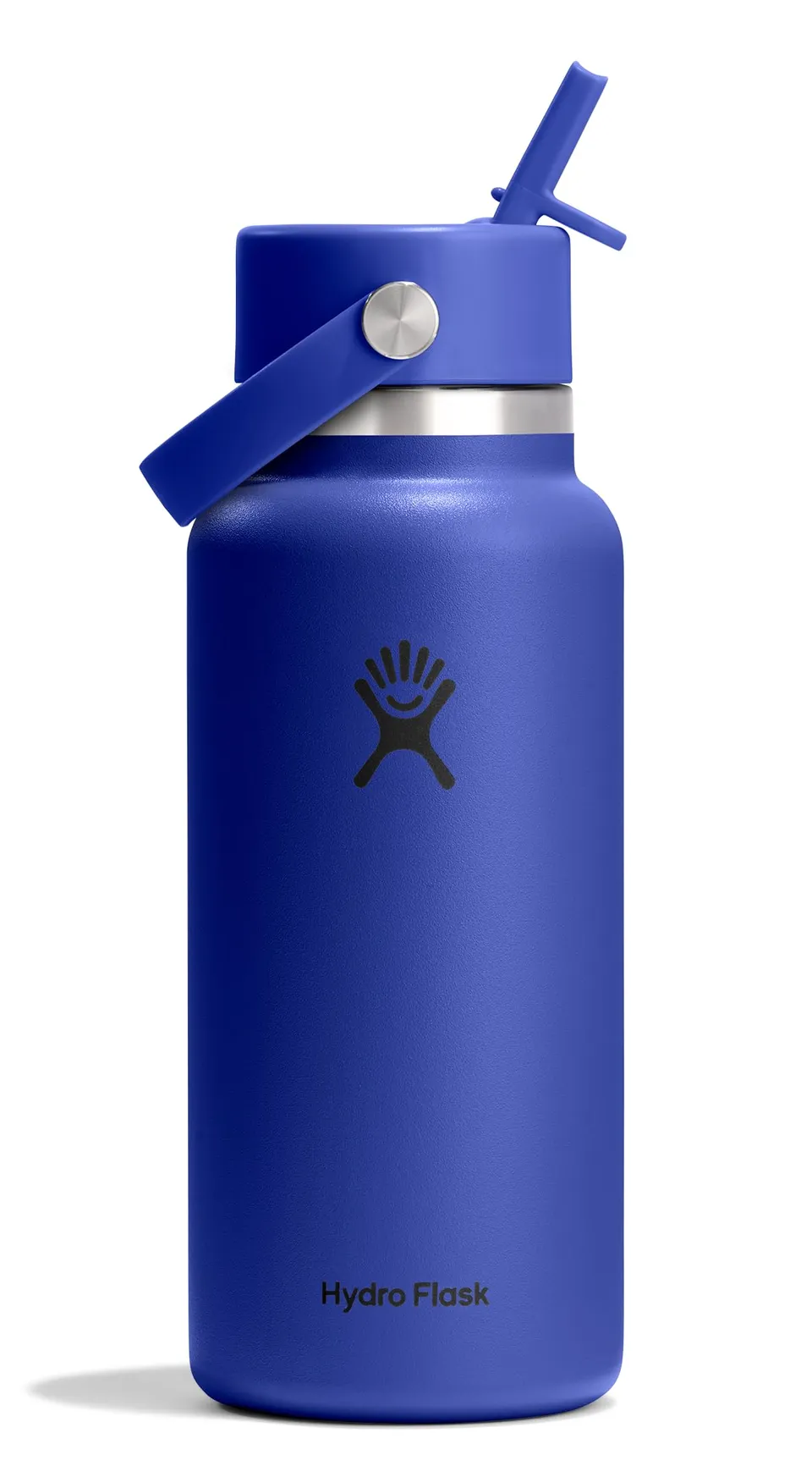 hydro-flask-32-oz-wide-mouth-water-bottle-with-flex-straw-lid-capri-blue image 1