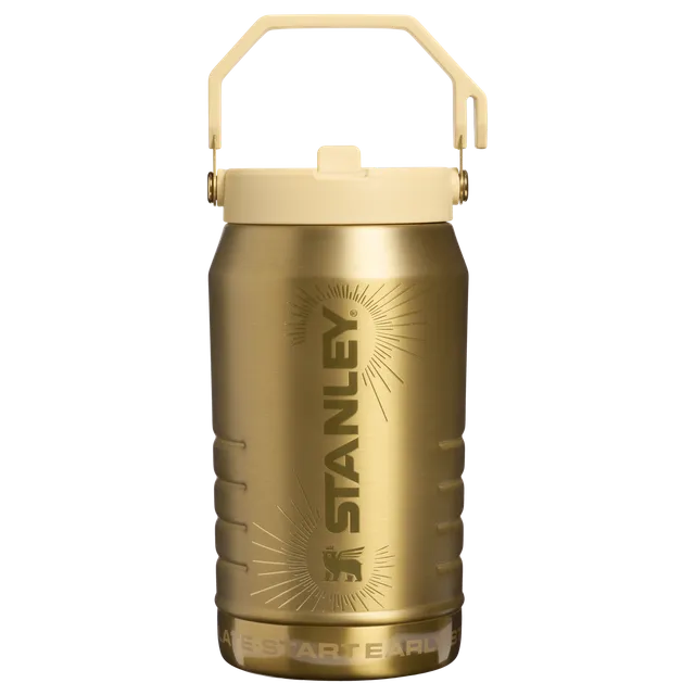 stanley-1913-messi-x-stanley-iceflow-flip-straw-jug-64-oz-gold-finish-insulated- image 1