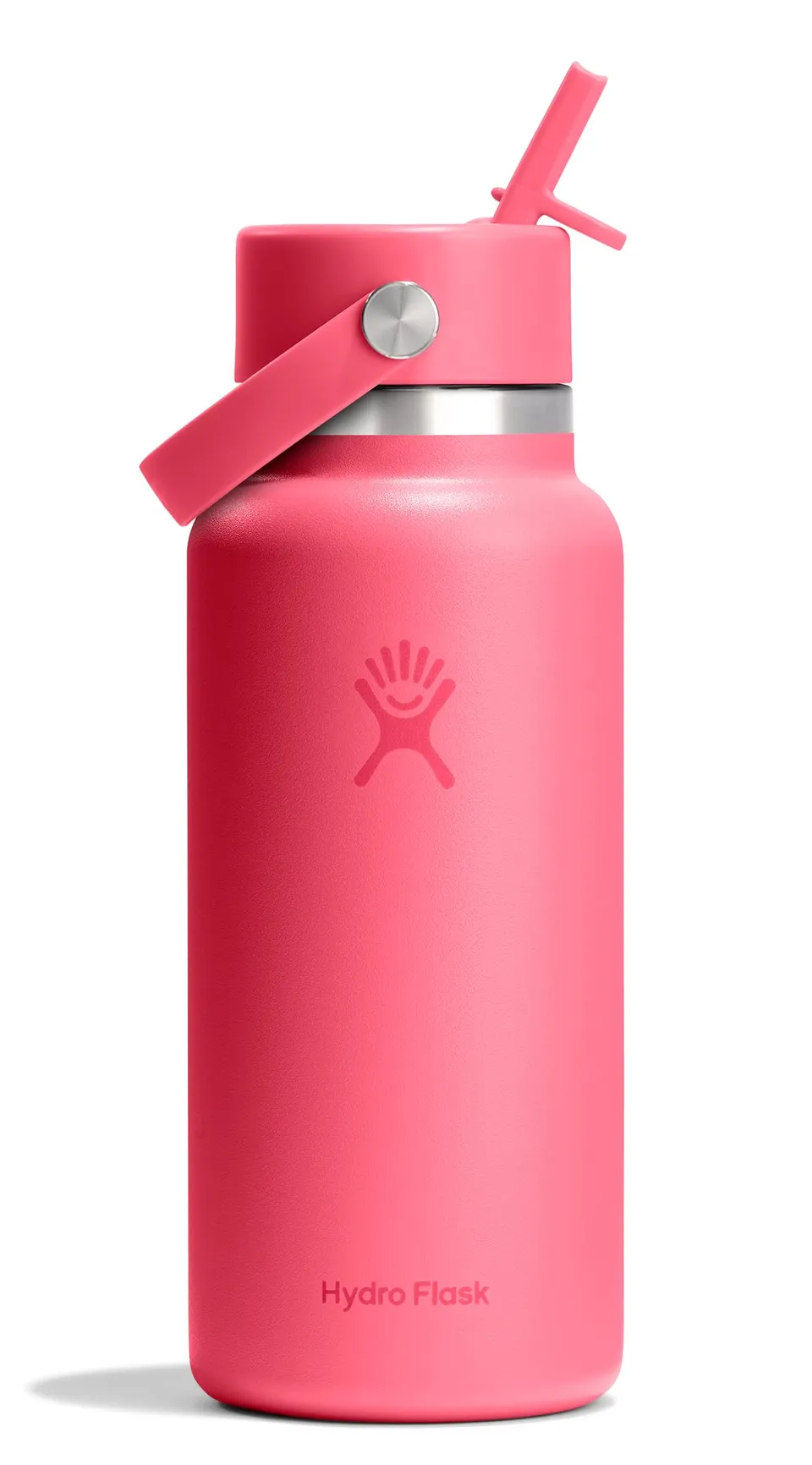 hydro-flask-32-oz-wide-mouth-water-bottle-with-flex-straw-lid-popstar-pink image 1