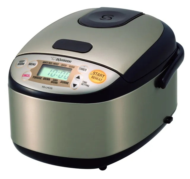 zojirushi-micom-3-cup-rice-cooker-warmer-ns-lhc05-stainless-dark-brown image 1