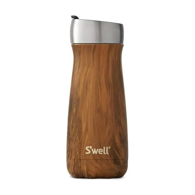 s-well-traveler-stainless-steel-16-oz-with-commuter-lid-teakwood image 1