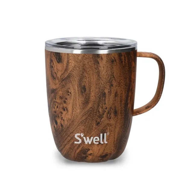 s-well-mug-with-handle-teakwood-350ml-vacuum-insulated-stainless-steel-travel-mu image 1