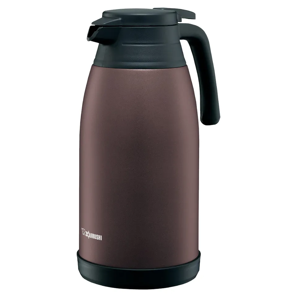 zojirushi-sh-ra19ta-stainless-steel-vacuum-carafe-1-9l-brown image 1