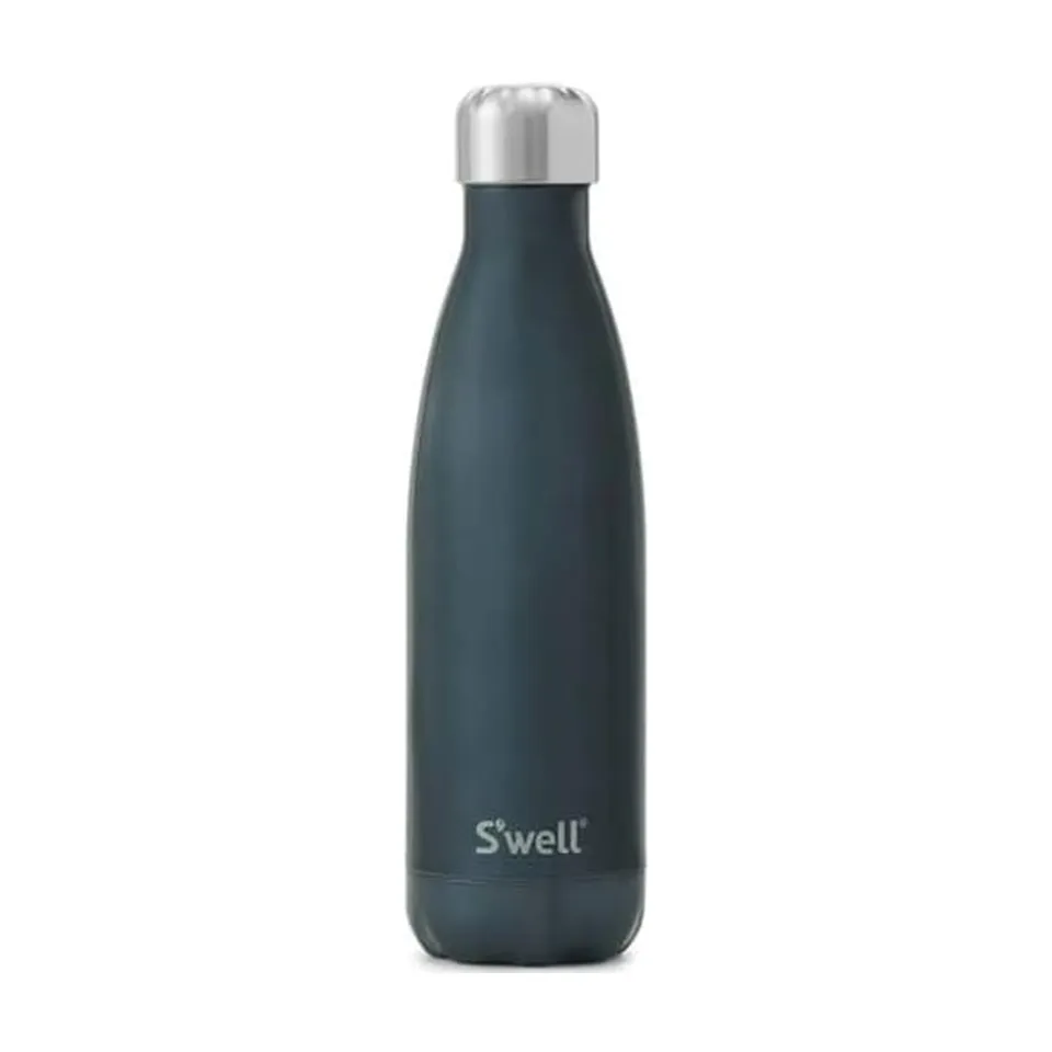 s-well-17-oz-stainless-steel-water-bottle-blue-suede-triple-layered-vacuum-insul image 1