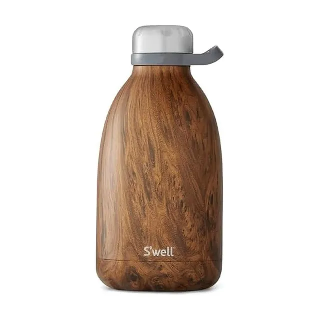s-well-stainless-steel-roamer-bottle-64oz-teakwood-triple-layered-vacuum-insulat image 1