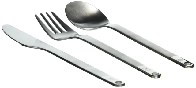 hydro-flask-flatware-set-stainless-steel-spork-serrated-knife-with-lanyard image 1