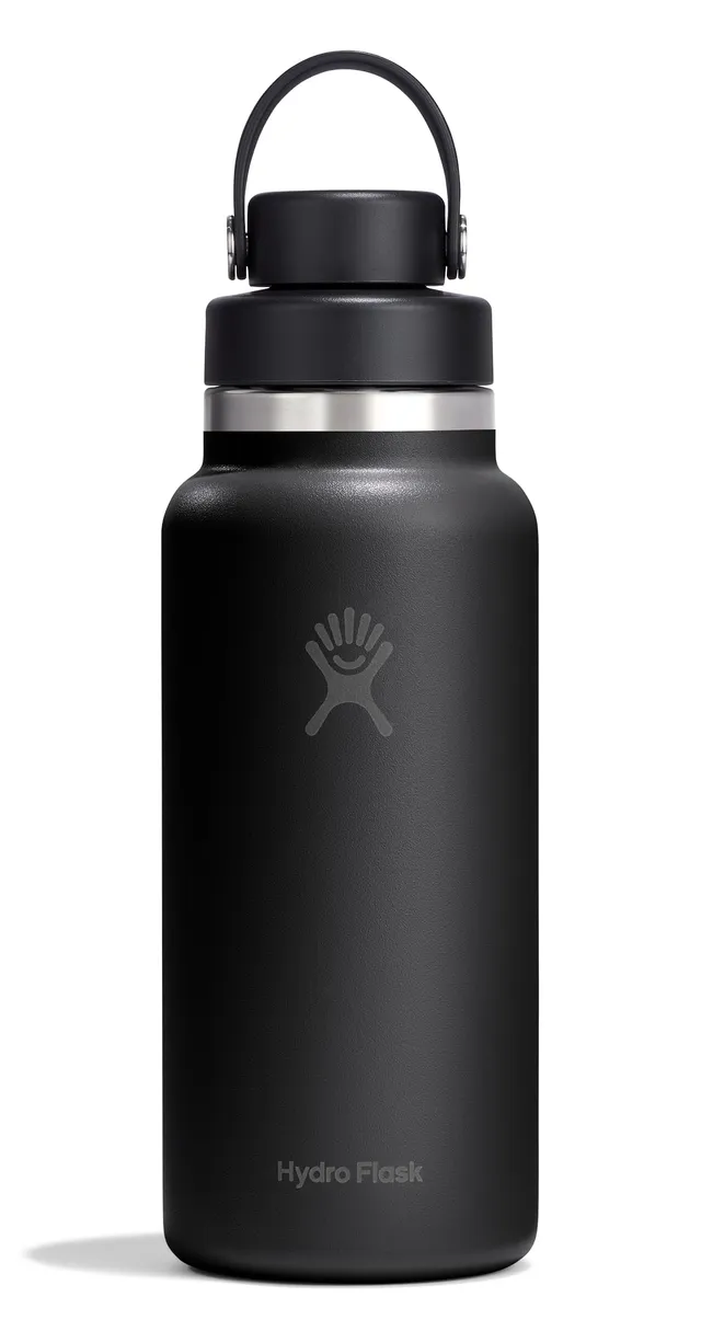 hydro-flask-wide-mouth-water-bottle-with-flex-chug-cap-32-oz-tonal-black image 1