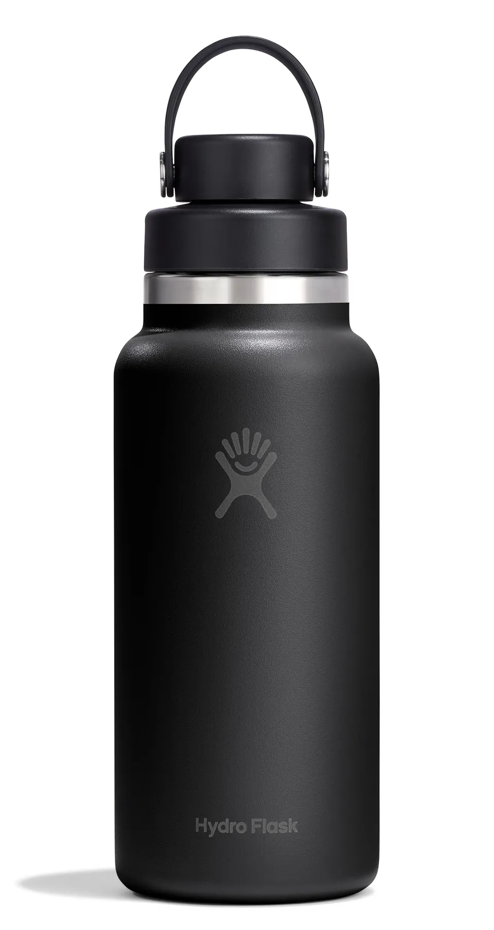 hydro-flask-wide-mouth-water-bottle-with-flex-chug-cap-32-oz-tonal-black image 1