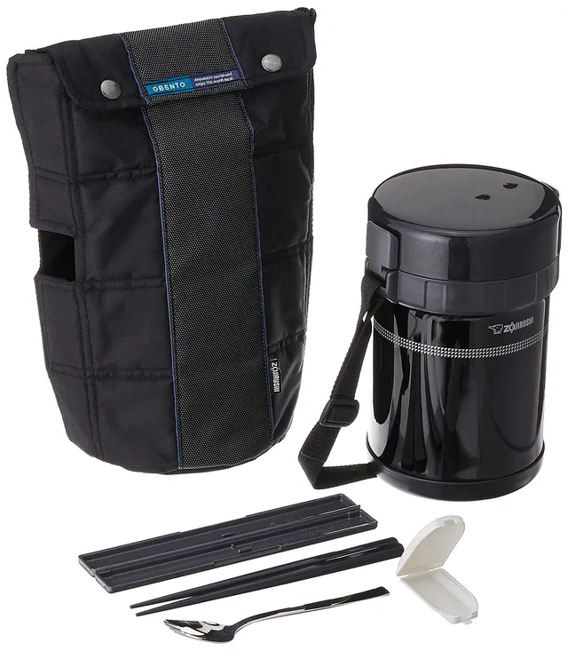 zojirushi-classic-bento-vacuum-lunch-jar-black image 1