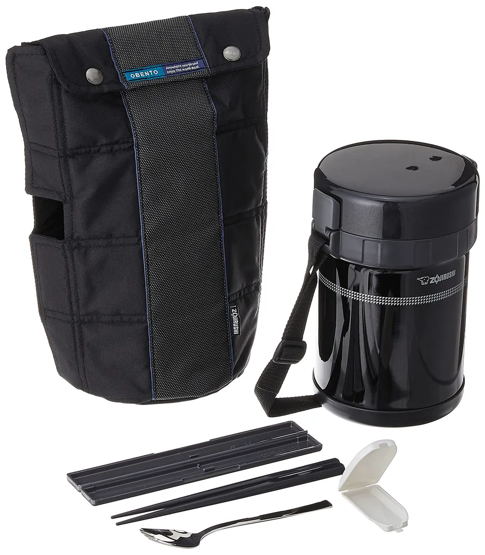 zojirushi-classic-bento-vacuum-lunch-jar-black image 1