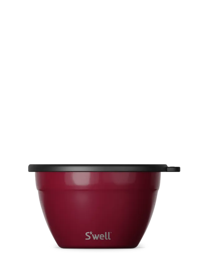 s-well-wild-cherry-salad-bowl-kit-reusable-stainless-steel-salad-bowl-with-lid-a image 1