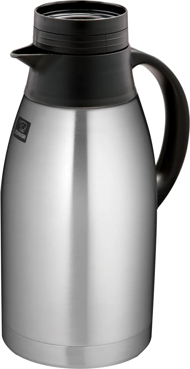 zojirushi-64-oz-stainless-steel-vacuum-carafe-with-brew-thru-lid-black image 1