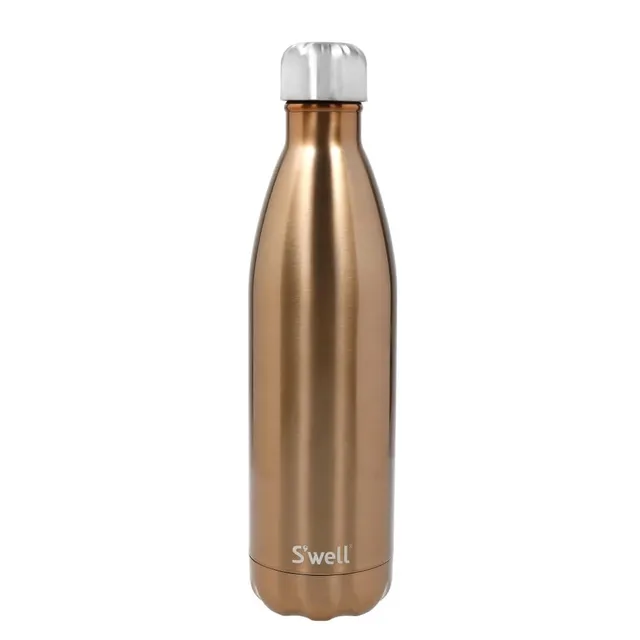 s-well-stainless-steel-reusable-water-bottle-750ml-pyrite-triple-insulated-leak- image 1