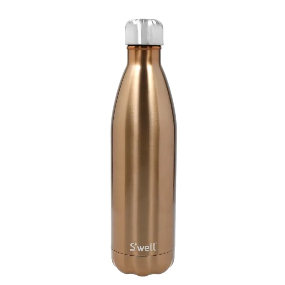 s-well-stainless-steel-reusable-water-bottle-750ml-pyrite-triple-insulated-leak- image 1