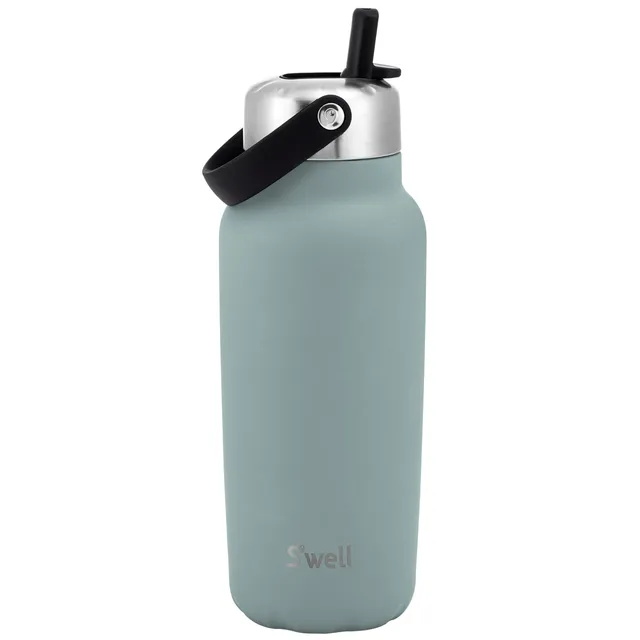 s-well-explorer-32oz-recycled-stainless-steel-bottle-with-flip-straw-lid-eucalyp image 1