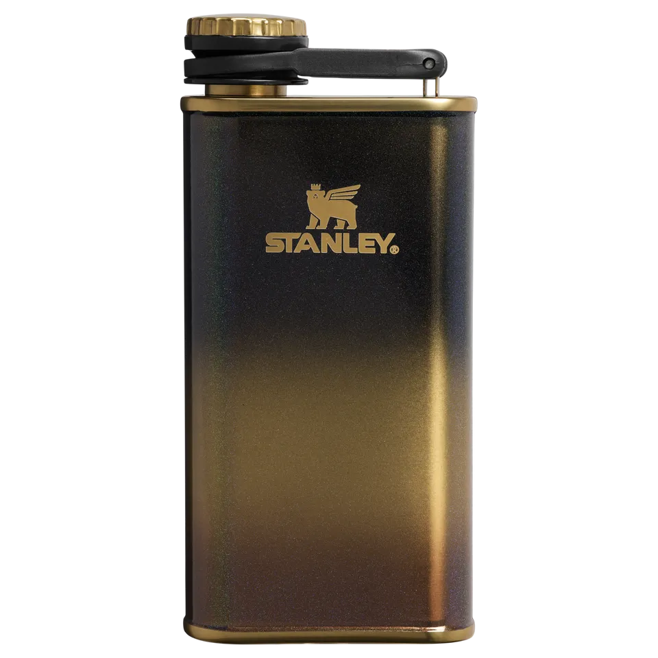 stanley-1913-the-easy-fill-flask-8-oz-limited-edition-black-honey-with-gold-glit image 1