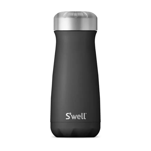 s-well-traveler-16oz-stainless-steel-bottle-onyx-black-triple-layer-vacuum-insul image 1