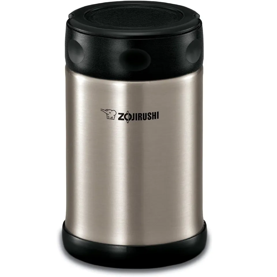 zojirushi-steel-food-jar-16-oz-black-stainless-with-nonstick-interior image 1