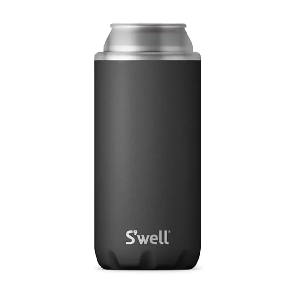s-well-stainless-steel-slim-drink-chiller-for-12oz-cans-and-bottles-onyx-triple- image 1