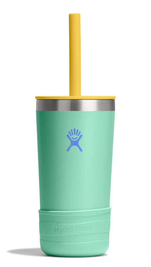 hydro-flask-kids-12-oz-tumbler-with-lid-and-straw-mermaid-green-insulated-stainl image 1