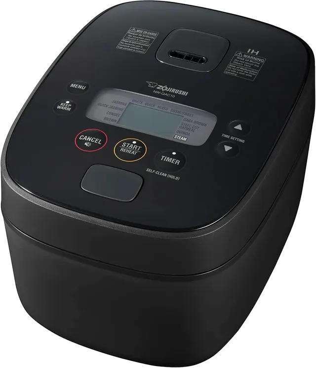 zojirushi-nw-qac10-5-5-cup-induction-rice-cooker-and-warmer-black image 1