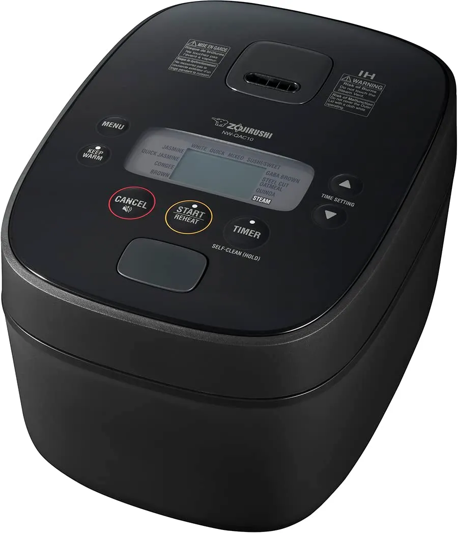 zojirushi-nw-qac10-5-5-cup-induction-rice-cooker-and-warmer-black image 1