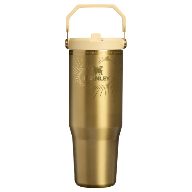 stanley-1913-messi-x-stanley-iceflow-flip-straw-tumbler-30-oz-gold-finish-insula image 1