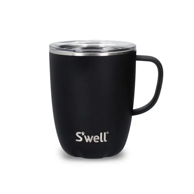 s-well-mug-with-handle-black-onyx-350ml-vacuum-insulated-stainless-steel-travel- image 1