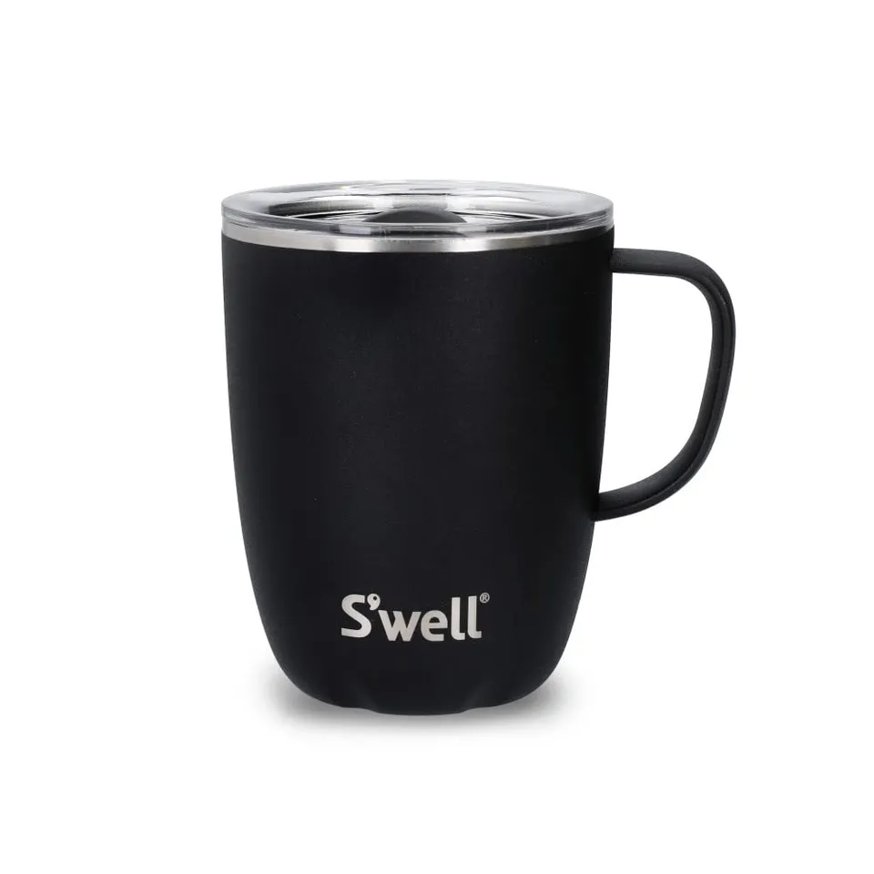 s-well-mug-with-handle-black-onyx-350ml-vacuum-insulated-stainless-steel-travel- image 1
