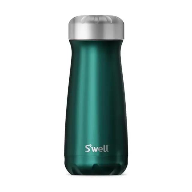 s-well-16oz-traveler-stainless-steel-bottle-green-sapphire-triple-layer-insulate image 1