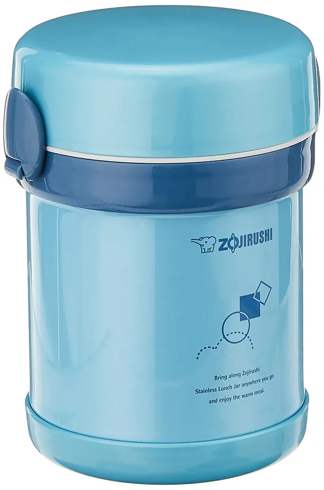 zojirushi-sl-mee07ab-ms-bento-stainless-lunch-jar-aqua-blue image 1