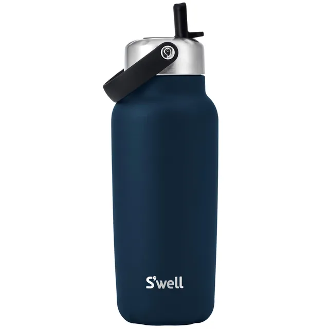 s-well-recycled-stainless-steel-explorer-32oz-with-flip-straw-lid-azurite image 1