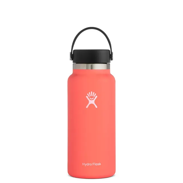 hydro-flask-32-oz-wide-mouth-2-0-water-bottle-with-flex-cap-hibiscus-stainless-s image 1