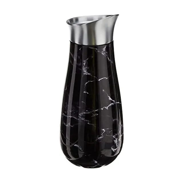 s-well-stainless-steel-carafe-1-5l-black-marble-triple-layered-vacuum-insulated image 1
