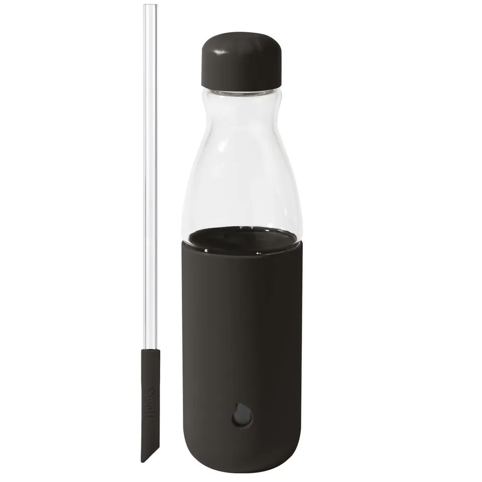 s-well-glass-original-18-oz-water-bottle-with-collapsible-glass-straw-onyx-boros image 1