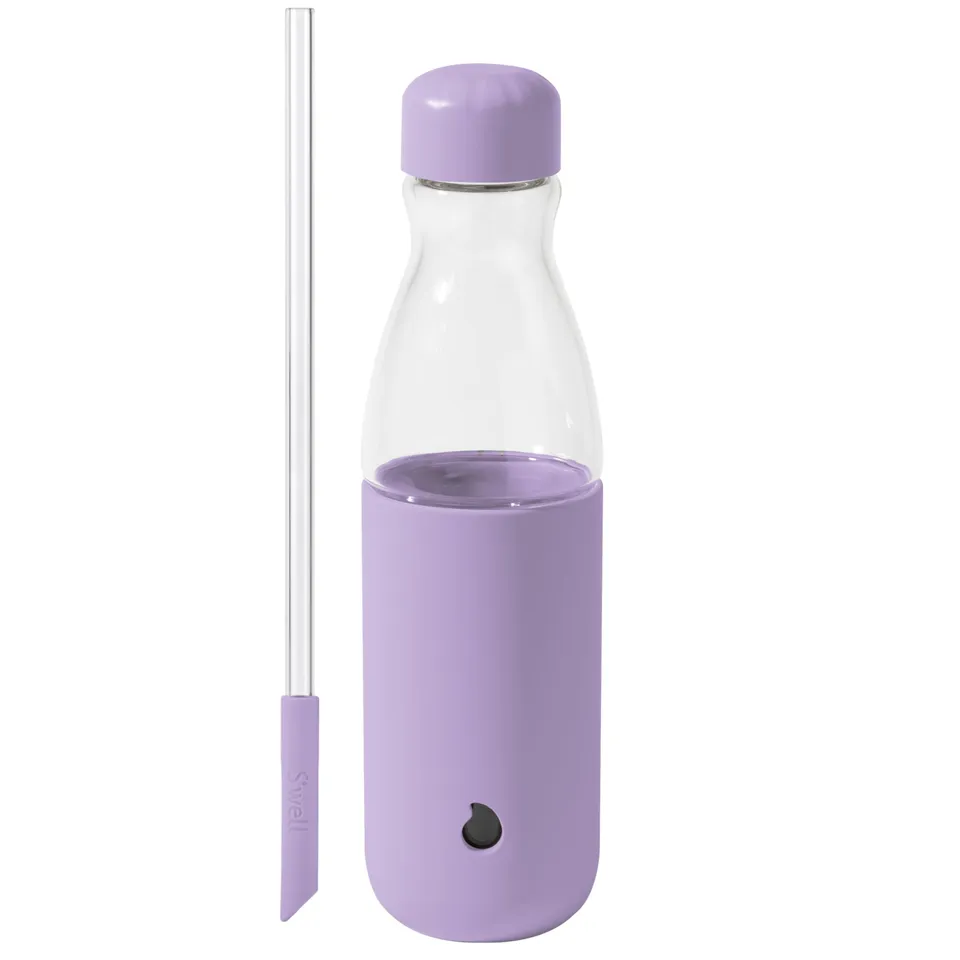 s-well-glass-original-water-bottle-with-straw-18oz-lilac image 1