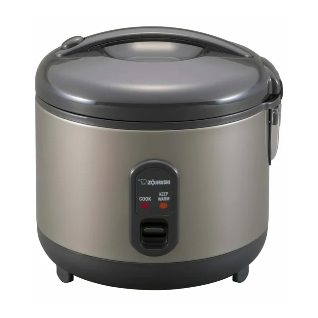 zojirushi-rice-cooker-3-cup-uncooked-metallic-gray-one-touch-operation-triple-he image 1