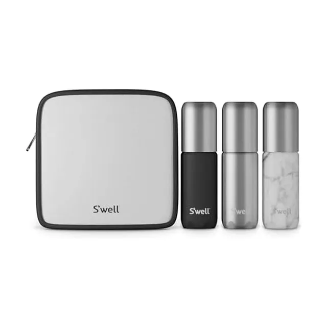 s-well-3-4oz-travel-bottle-set-with-leakproof-pumps-includes-3-aluminum-bottles- image 1