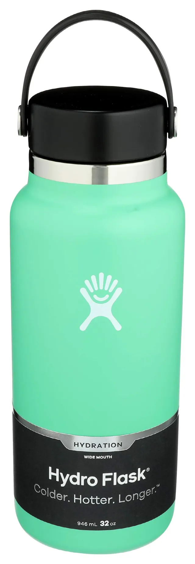 hydro-flask-wide-mouth-2-0-water-bottle-32-oz-spearmint-stainless-steel-vacuum-i image 1