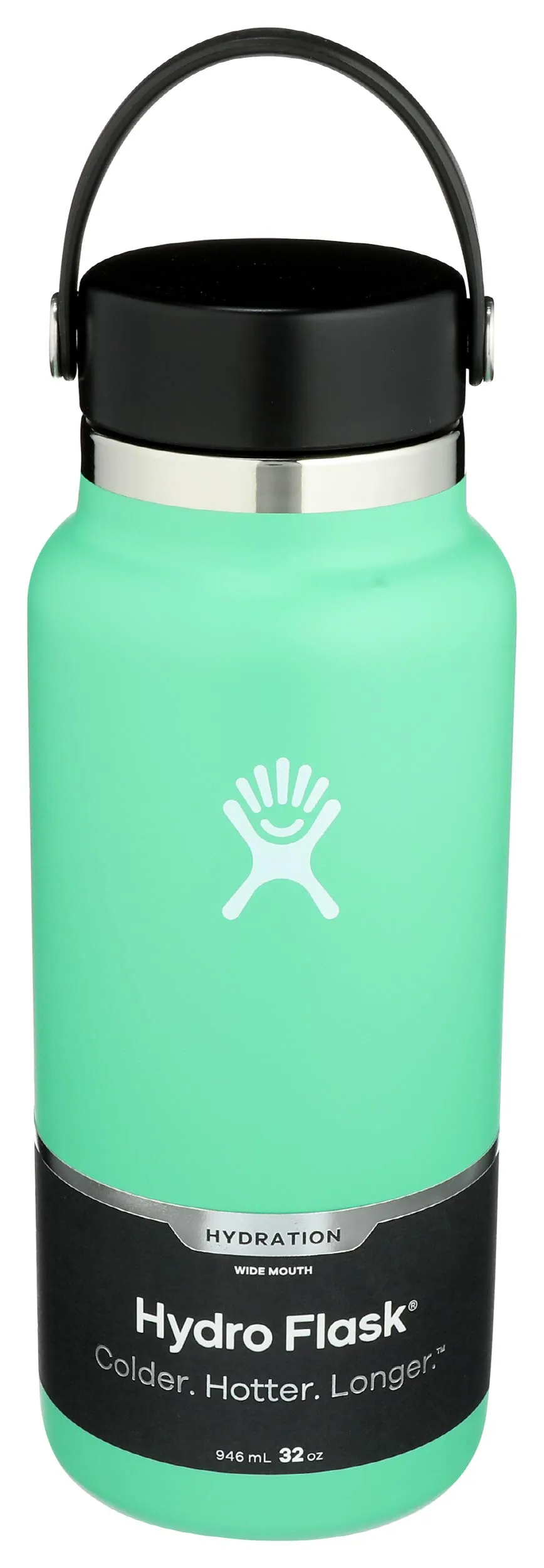 hydro-flask-wide-mouth-2-0-water-bottle-32-oz-spearmint-stainless-steel-vacuum-i image 1