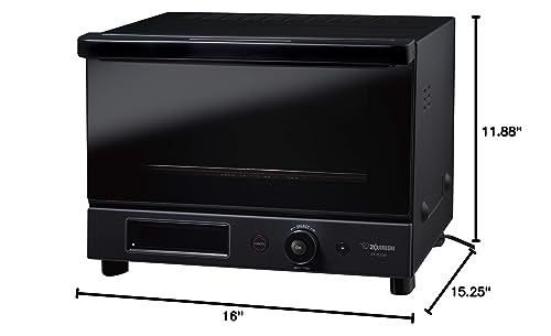 zojirushi-et-zlc30-micom-toaster-oven-black-12-cooking-functions-compact-design image 4