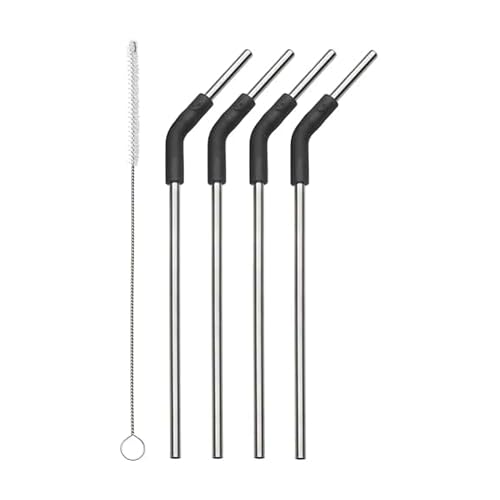 s-well-stainless-steel-straw-set-4-straws-with-flexi-neck-and-cleaning-brush-bpa image 6