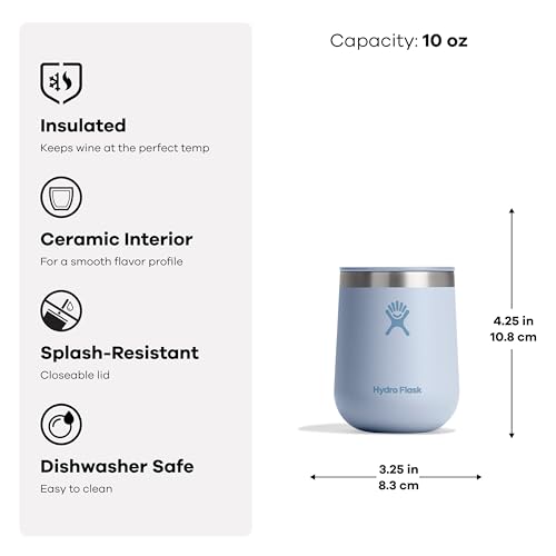 hydro-flask-10-oz-wine-glass-ceramic-stemless-wine-tumbler-unbreakable-with-lid- image 7