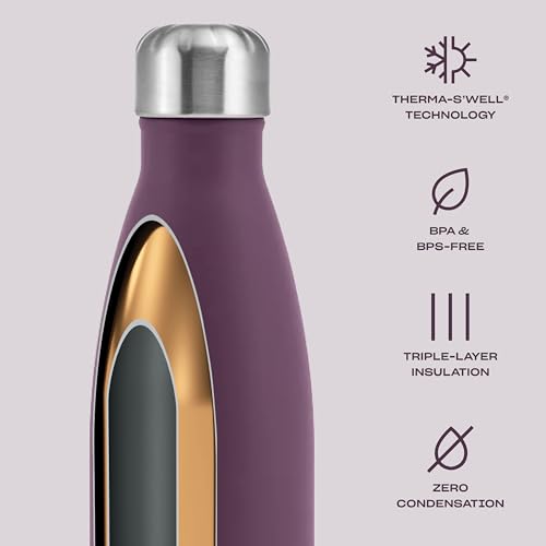 s-well-original-17-oz-insulated-stainless-steel-water-bottle-plum-triple-layered image 7